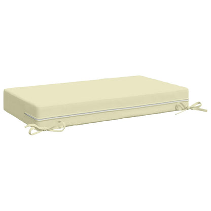 vidaXL Seat Cushion SOEST 100% Polyester Cream 70 x 40 x 10 cm