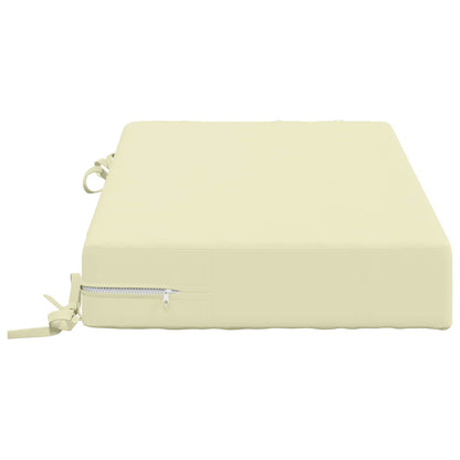 vidaXL Seat Cushion SOEST 100% Polyester Cream 70 x 40 x 10 cm