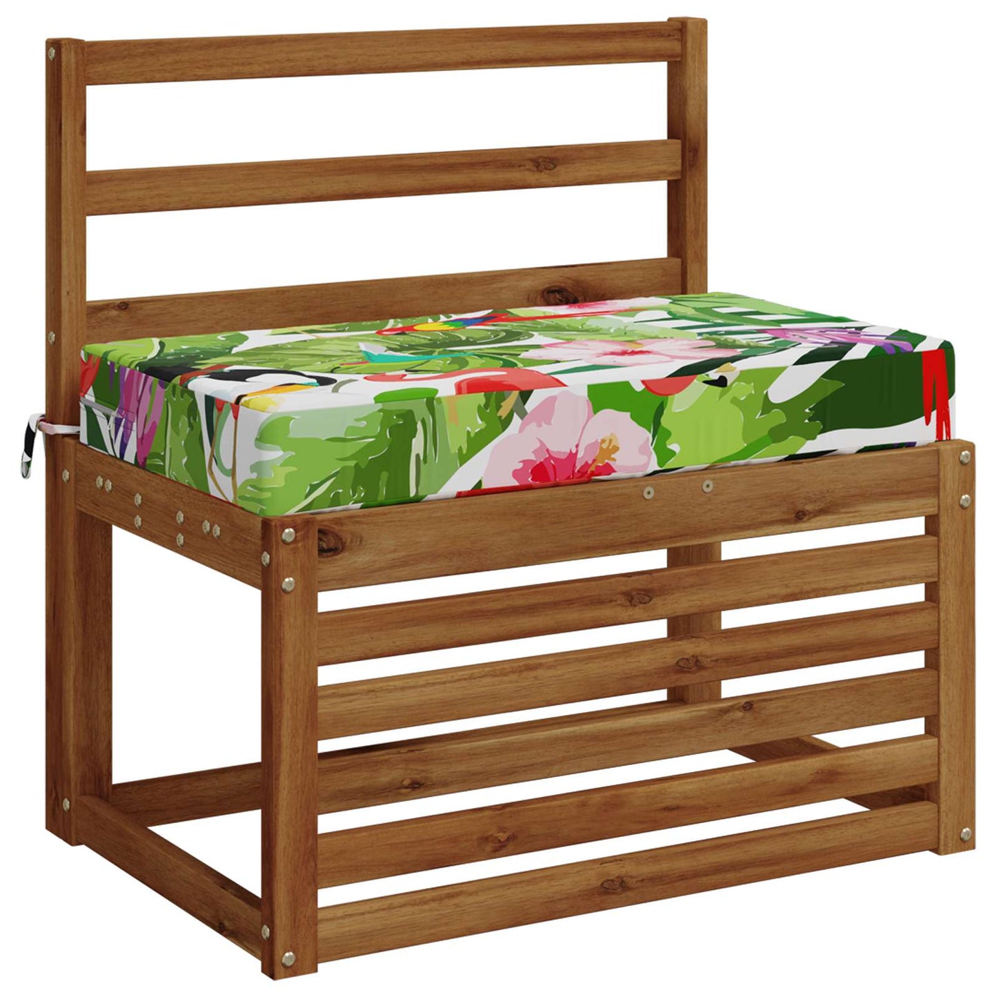 vidaXL Seat Cushion SOEST 100% Polyester Multicolour 70 x 40 x 10 cm