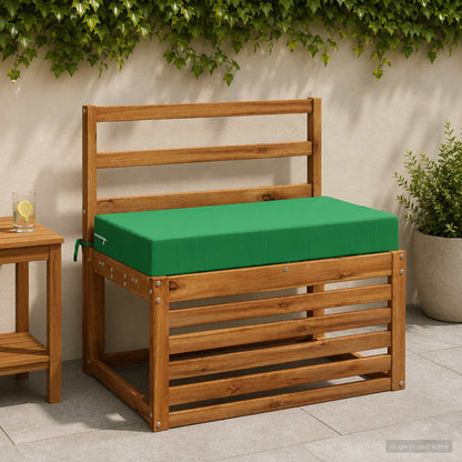 vidaXL Seat Cushion SOEST 100% Polyester Green 70 x 40 x 10 cm