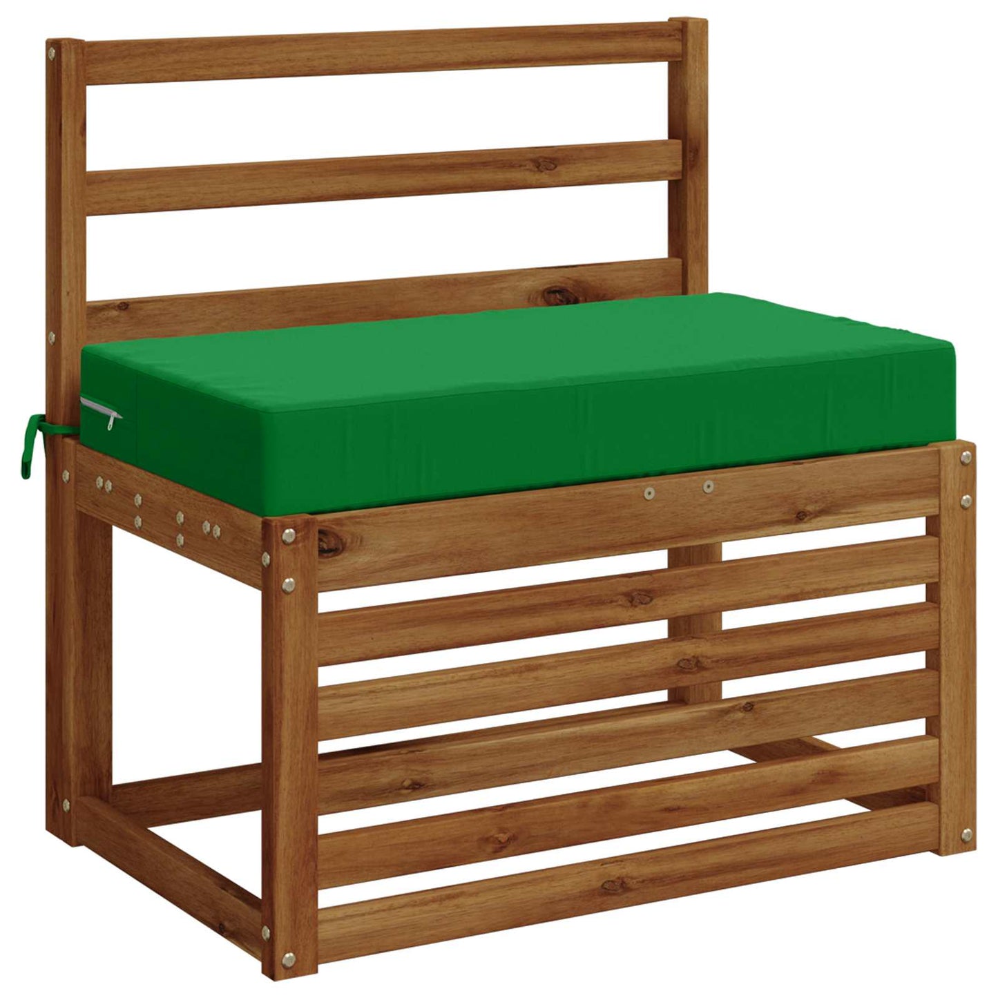 vidaXL Seat Cushion SOEST 100% Polyester Green 70 x 40 x 10 cm