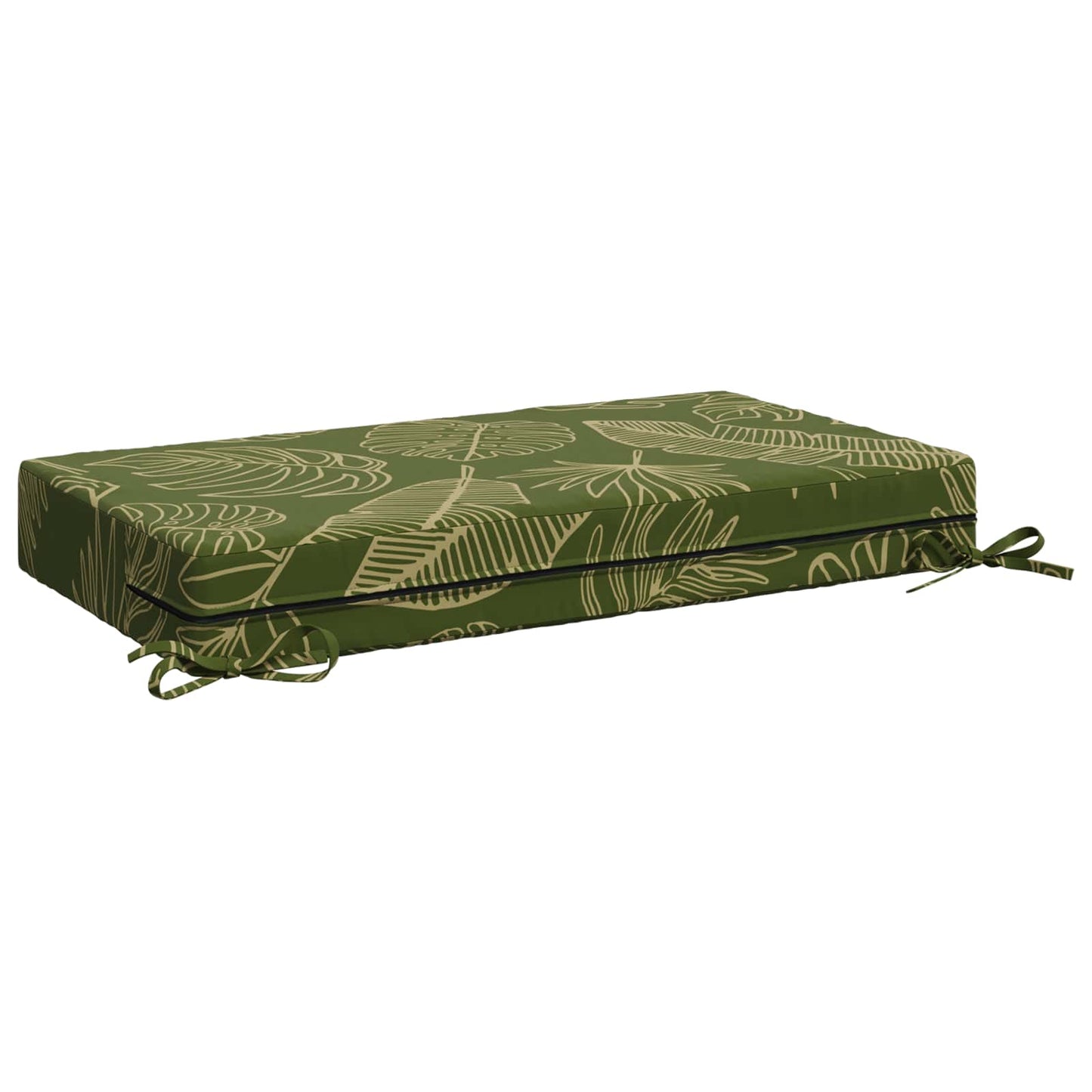 vidaXL Seat Cushion SOEST 100% Polyester Leaf Design 70 x 40 x 10 cm