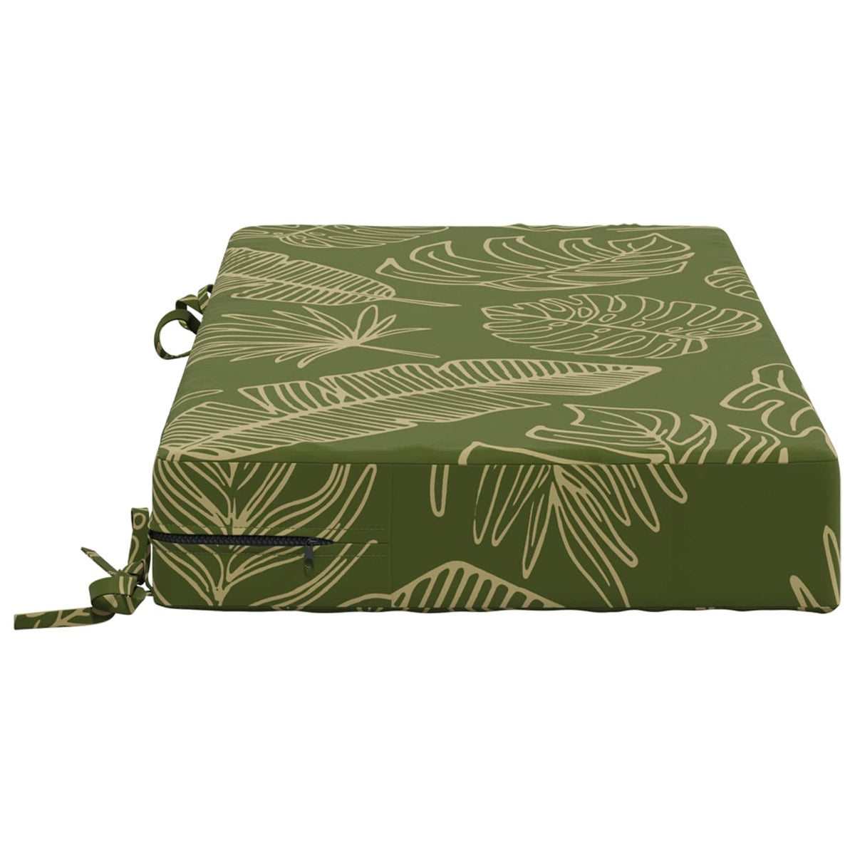 vidaXL Seat Cushion SOEST 100% Polyester Leaf Design 70 x 40 x 10 cm
