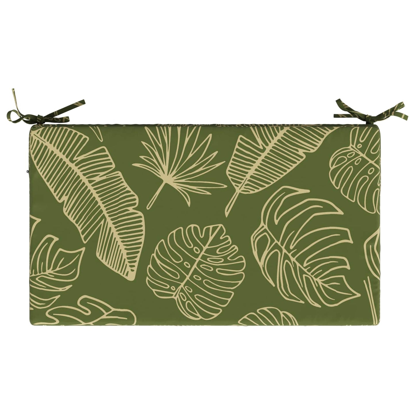 vidaXL Seat Cushion SOEST 100% Polyester Leaf Design 70 x 40 x 10 cm