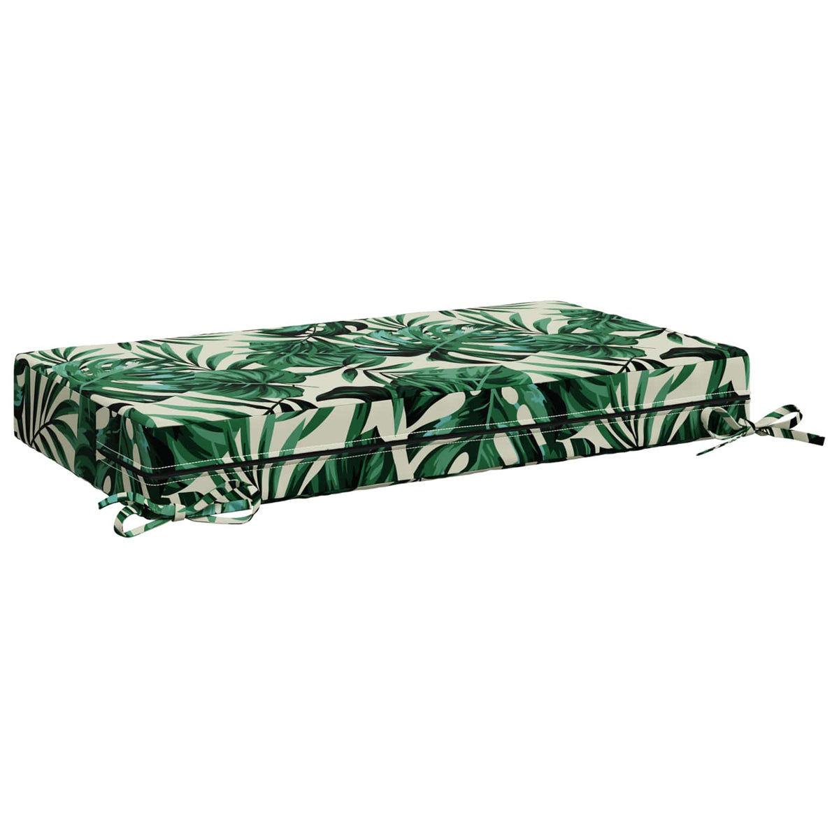 vidaXL Seat Cushion SOEST 100% Polyester Leaf Pattern 70 x 40 x 10 cm