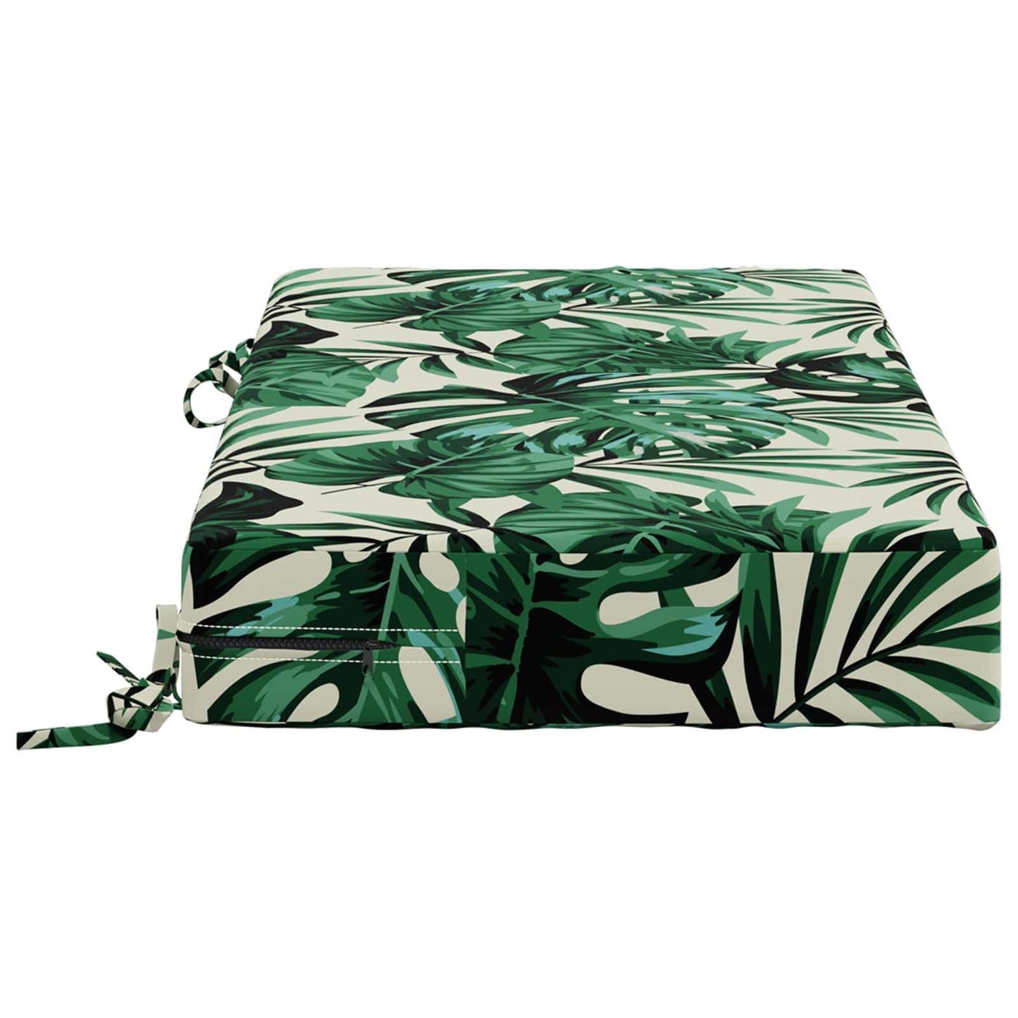 vidaXL Seat Cushion SOEST 100% Polyester Leaf Pattern 70 x 40 x 10 cm