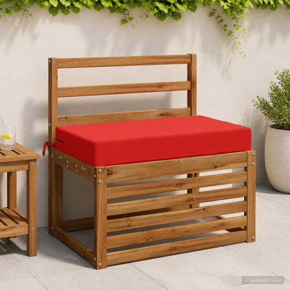 vidaXL Seat Cushion SOEST 100% Polyester Red 70 x 40 x 10 cm