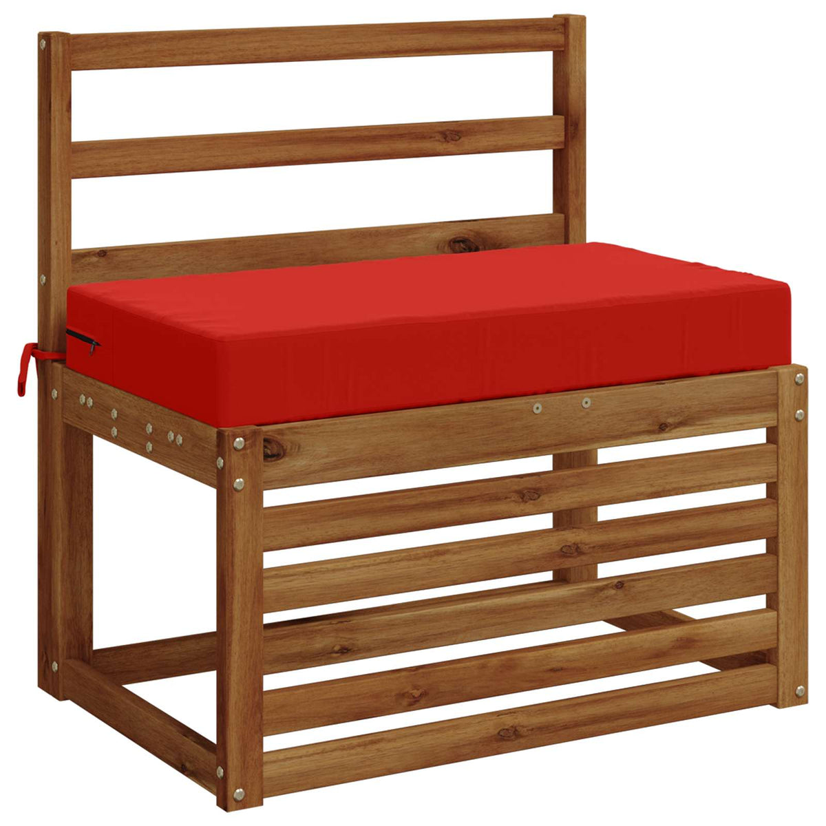 vidaXL Seat Cushion SOEST 100% Polyester Red 70 x 40 x 10 cm