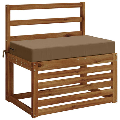 vidaXL Seat Cushion SOEST 100% Polyester Taupe 70 x 40 x 10 cm