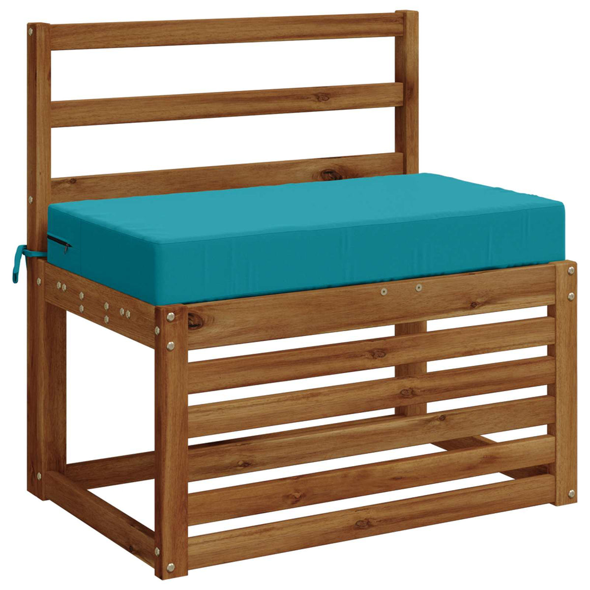 vidaXL Seat Cushion SOEST 100% Polyester Turquoise 70 x 40 x 10 cm