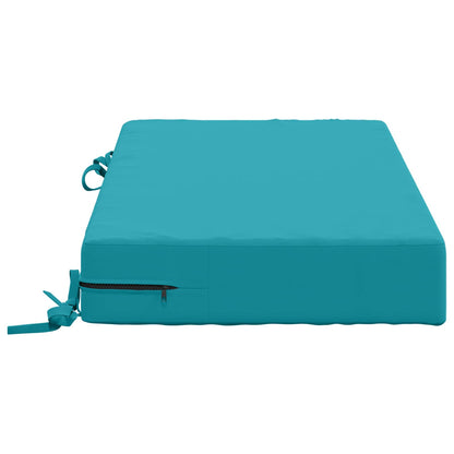 vidaXL Seat Cushion SOEST 100% Polyester Turquoise 70 x 40 x 10 cm