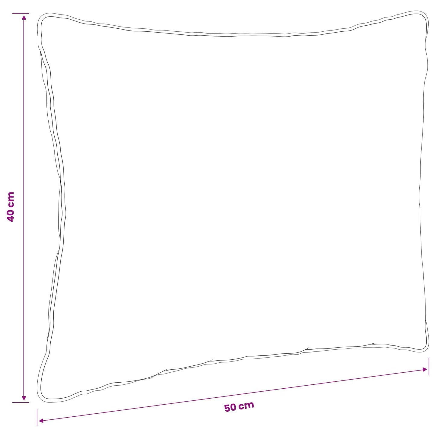 vidaXL 1-Piece Back Cushion PUTTEN 100% Polyester White