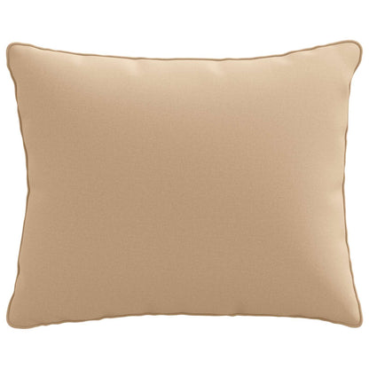 vidaXL 1-Piece Back Cushion PUTTEN 100% Polyester Sand 50 x 40 x 15 cm