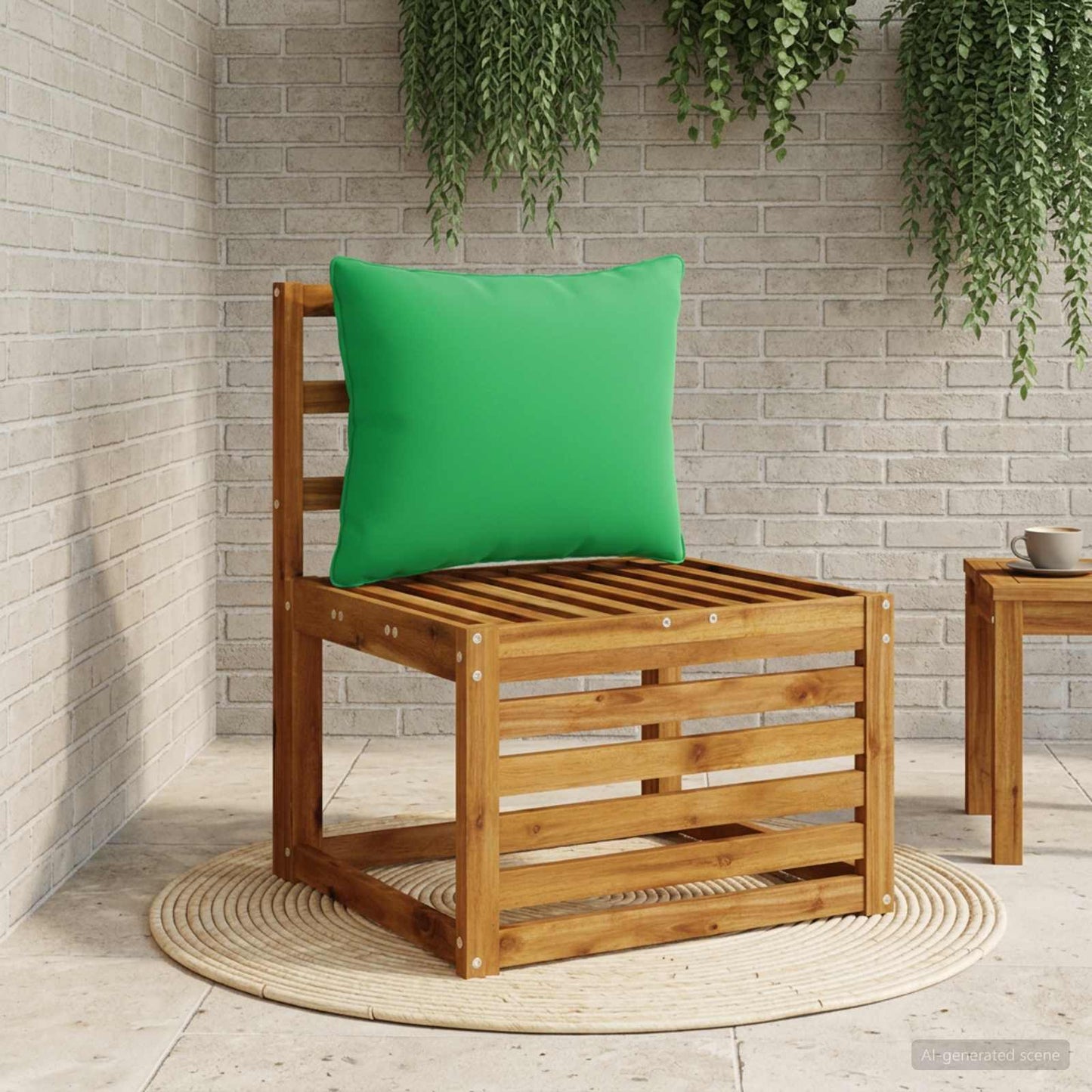 vidaXL 1-Piece Back Cushion PUTTEN 100% Polyester Green