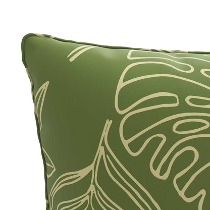 vidaXL 1-Piece Back Cushion PUTTEN 100% Polyester Leaf Design