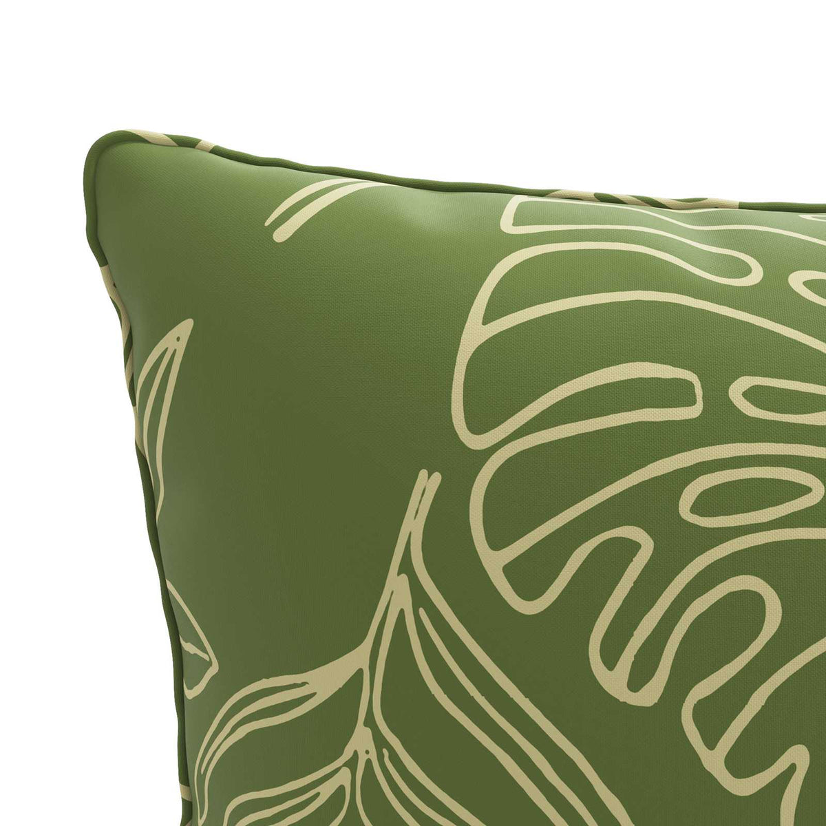 vidaXL Back Cushion PUTTEN 100% Polyester Leaf Design 50 x 40 x 15 cm