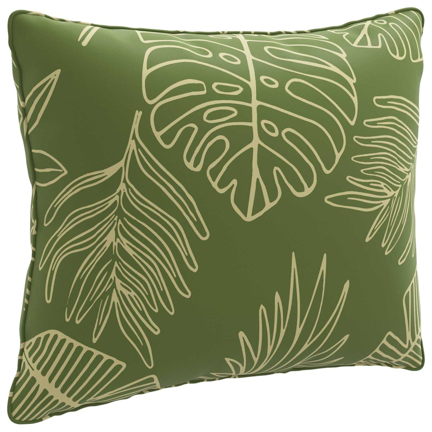 vidaXL 1-Piece Back Cushion PUTTEN 100% Polyester Leaf Design