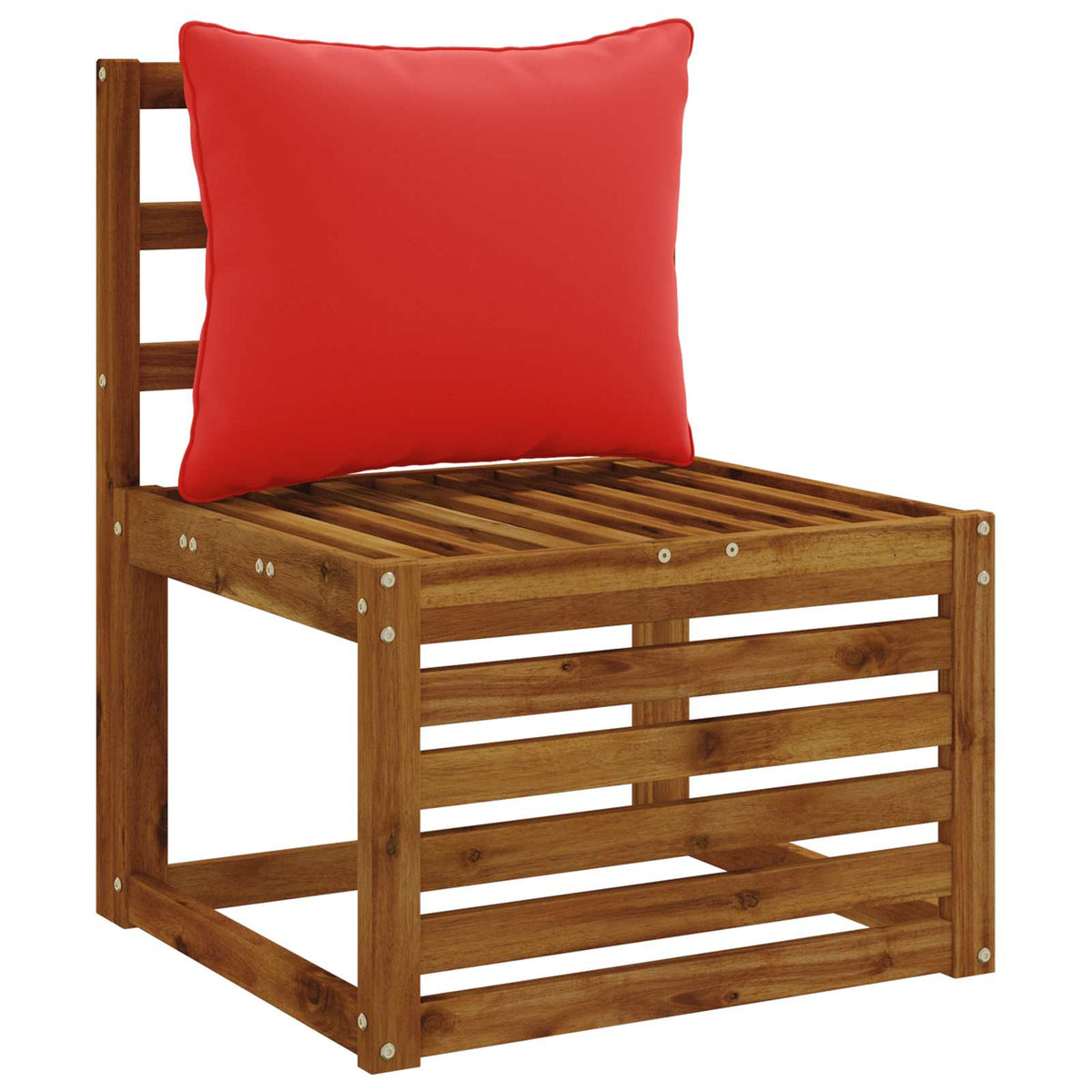 vidaXL 1-Piece Back Cushion PUTTEN 100% Polyester Red 50 x 40 x 15 cm