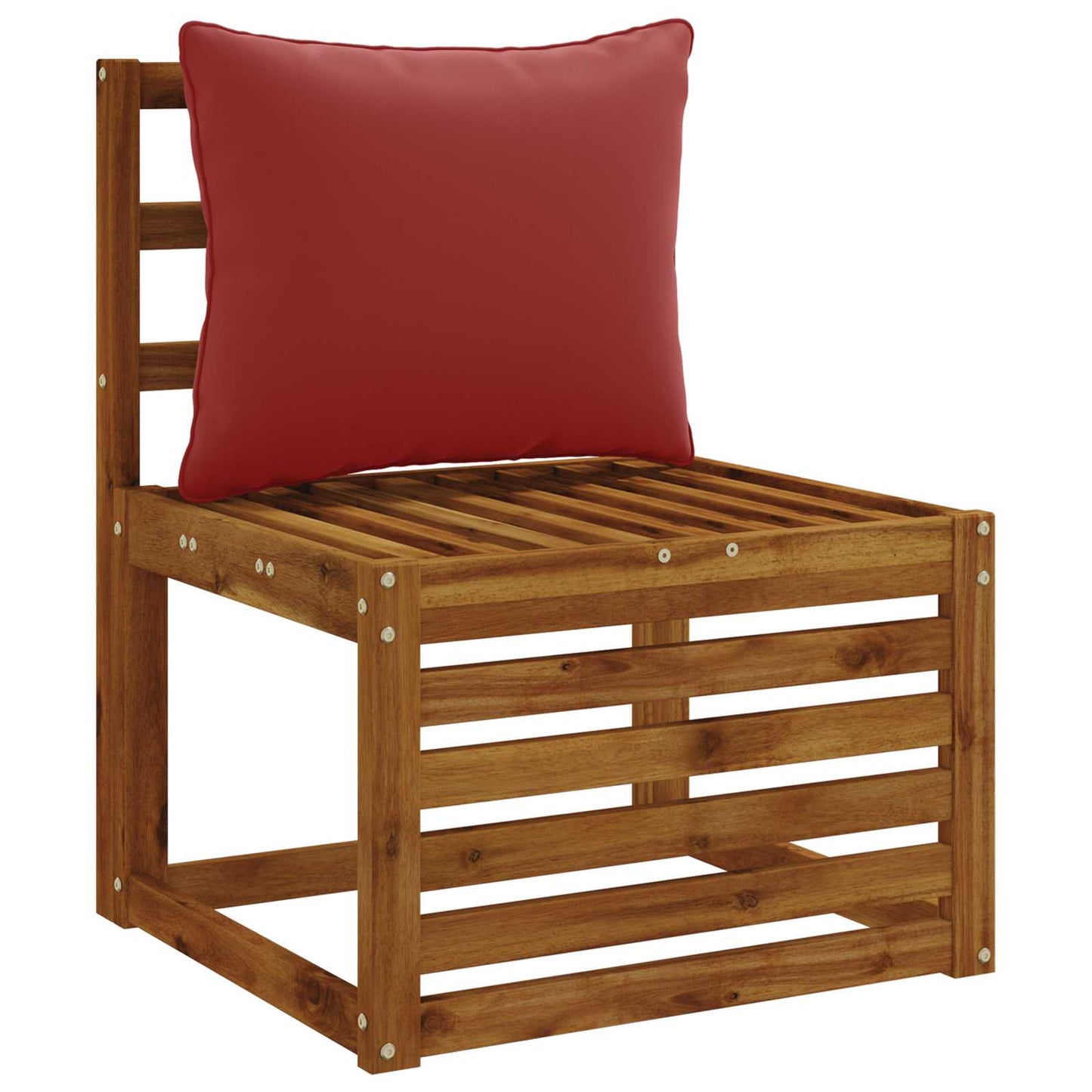 vidaXL 1-Piece Back Cushion PUTTEN 100% Polyester Wine Red