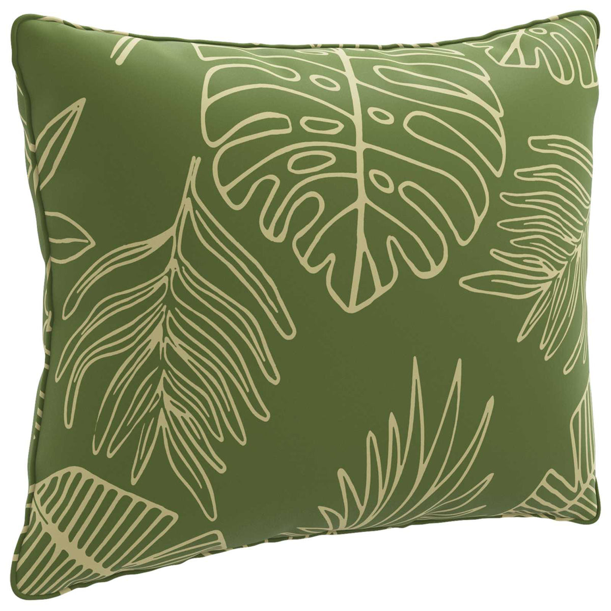 vidaXL Back Cushion PUTTEN 100% Polyester Leaf Design 60 x 40 x 15 cm