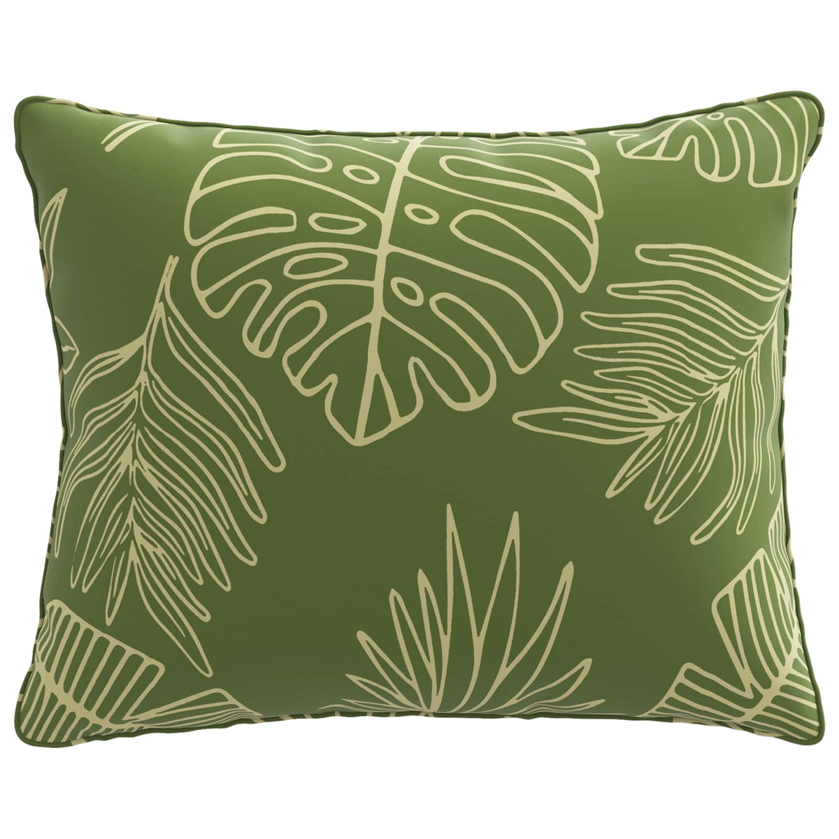 vidaXL 1-Piece Back Cushion PUTTEN 100% Polyester Leaf Design