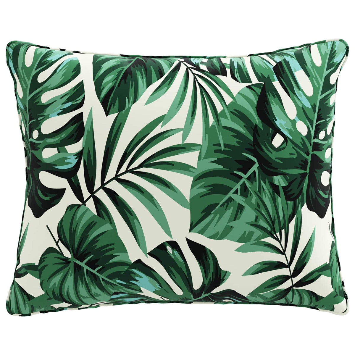 vidaXL 1-Piece Back Cushion PUTTEN 100% Polyester Leaf Pattern