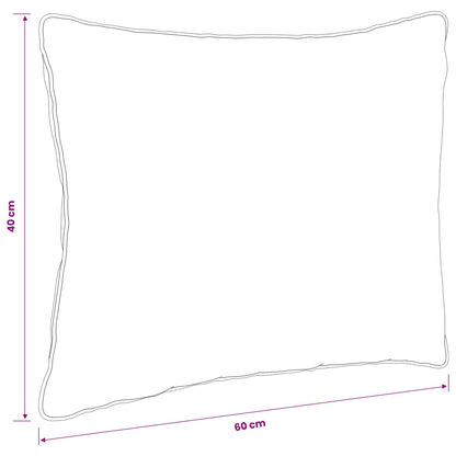 vidaXL 1-Piece Back Cushion PUTTEN 100% Polyester Red 60 x 40 x 15 cm