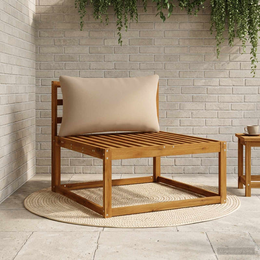 vidaXL Back Cushion PUTTEN 100% Polyester Sand 80 x 40 x 15 cm