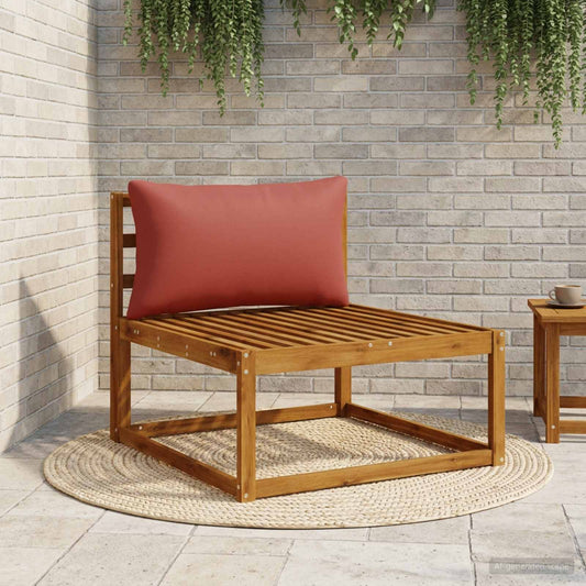 vidaXL Back Cushion PUTTEN 100% Polyester Red 80 x 40 x 15 cm