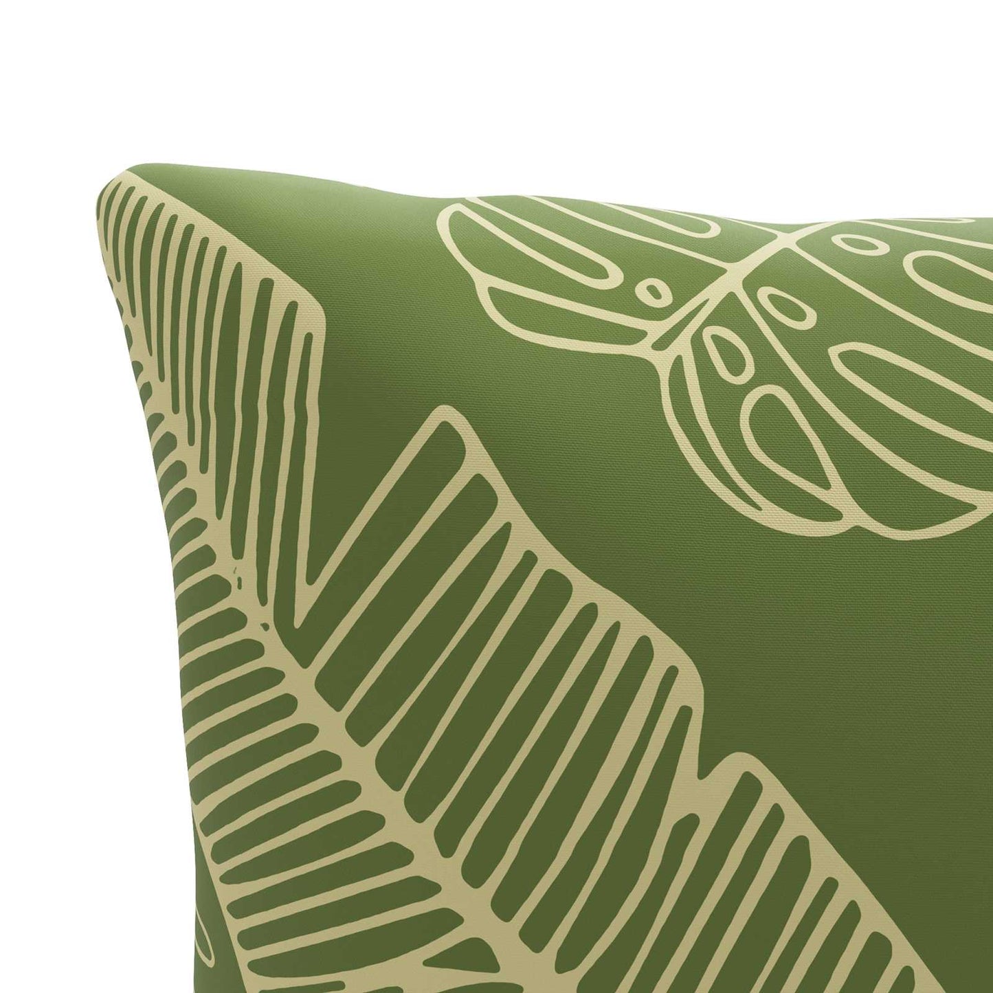 vidaXL 1-Piece Back Cushion PUTTEN 100% Polyester Leaf Design