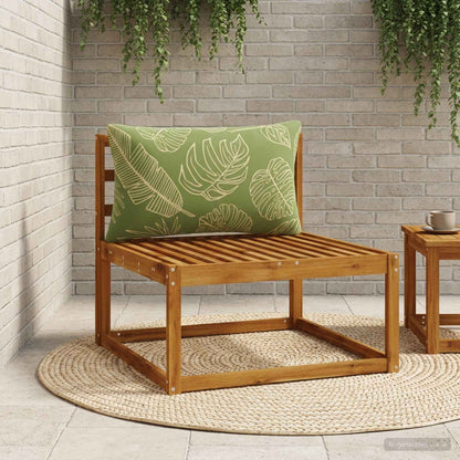 vidaXL 1-Piece Back Cushion PUTTEN 100% Polyester Leaf Design