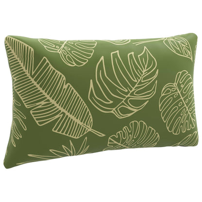 vidaXL 1-Piece Back Cushion PUTTEN 100% Polyester Leaf Design