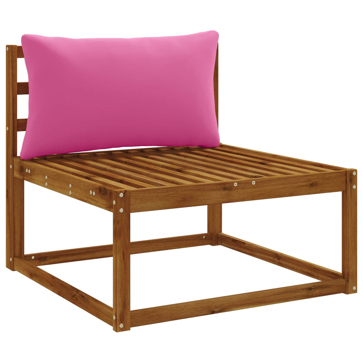 vidaXL 1-Piece Back Cushion PUTTEN 100% Polyester Pink 70 x 40 x 15 cm