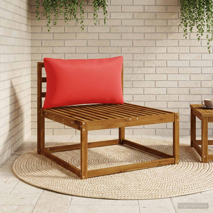 vidaXL 1-Piece Back Cushion PUTTEN 100% Polyester Red 80 x 40 x 15 cm