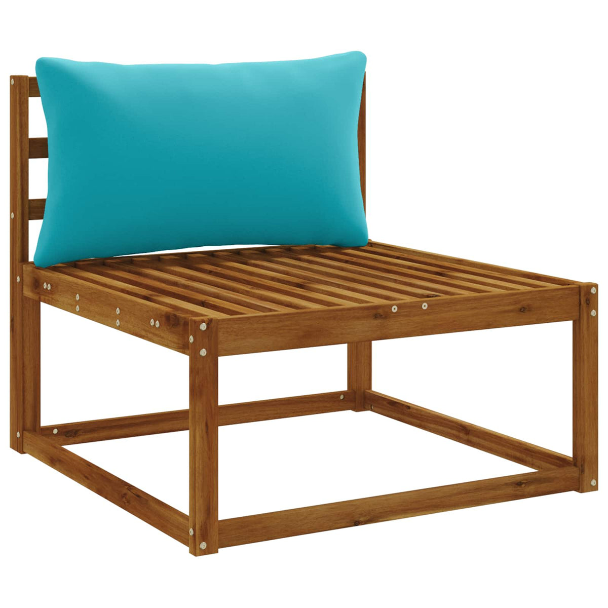 vidaXL Back Cushion PUTTEN 100% Polyester Turquoise 80 x 40 x 15 cm