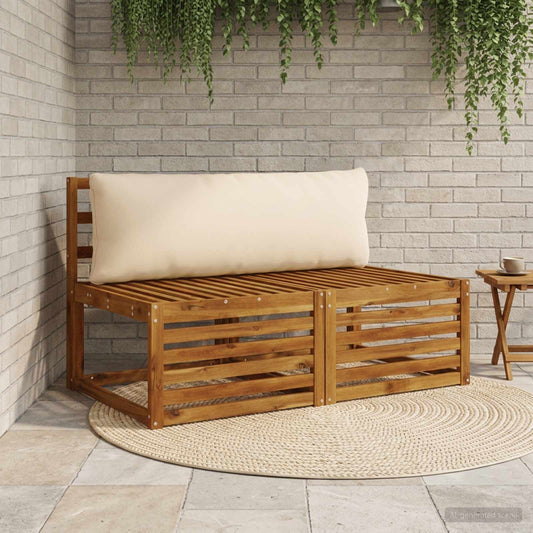 vidaXL Back Cushion PUTTEN 100% Polyester Cream 120 x 40 x 15 cm