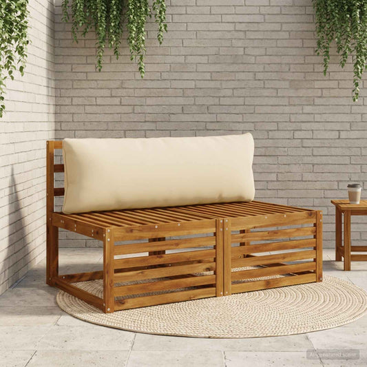 vidaXL Back Cushion PUTTEN 100% Polyester Beige 120 x 40 x 15 cm
