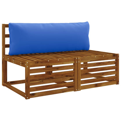 vidaXL 1-Piece Back Cushion PUTTEN 100% Polyester Royal Blue
