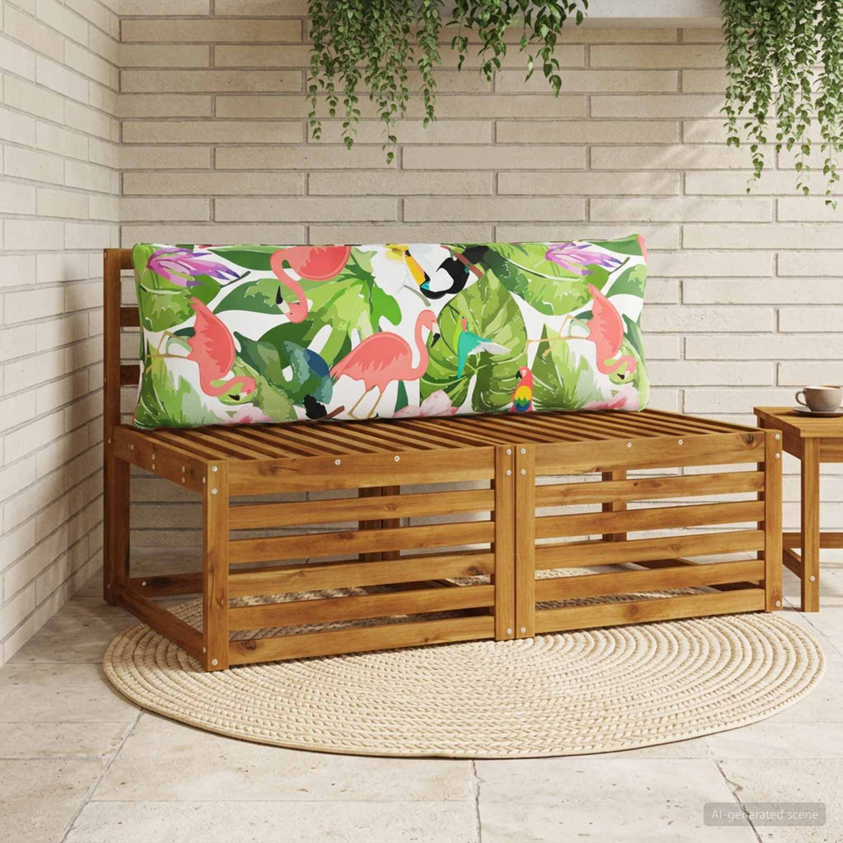 vidaXL 1-Piece Back Cushion PUTTEN 100% Polyester Multicolour
