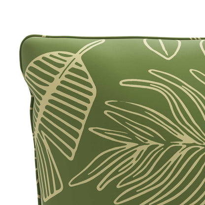 vidaXL 1-Piece Back Cushion PUTTEN 100% Polyester Leaf Design