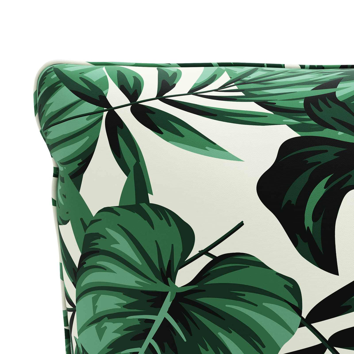 vidaXL 1-Piece Back Cushion PUTTEN 100% Polyester Leaf Pattern