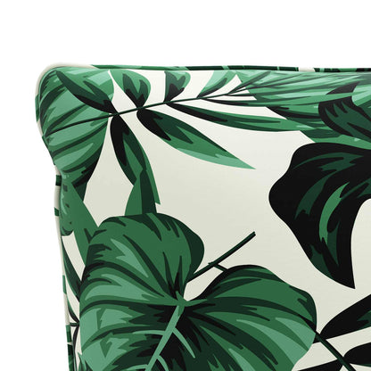 vidaXL 1-Piece Back Cushion PUTTEN 100% Polyester Leaf Pattern