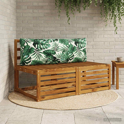 vidaXL 1-Piece Back Cushion PUTTEN 100% Polyester Leaf Pattern