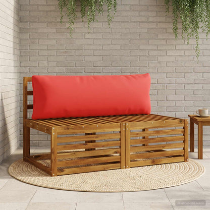 vidaXL 1-Piece Back Cushion PUTTEN 100% Polyester Red 120 x 40 x 15 cm