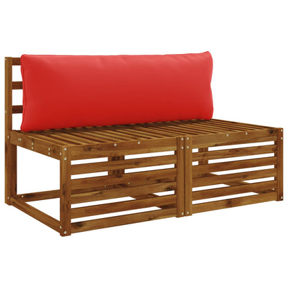 vidaXL 1-Piece Back Cushion PUTTEN 100% Polyester Red 120 x 40 x 15 cm