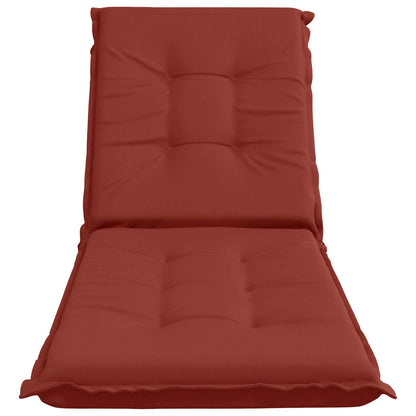 vidaXL Sunlounger Cushion GEMERT 100% Polyester Red 190 x 50 x 9 cm