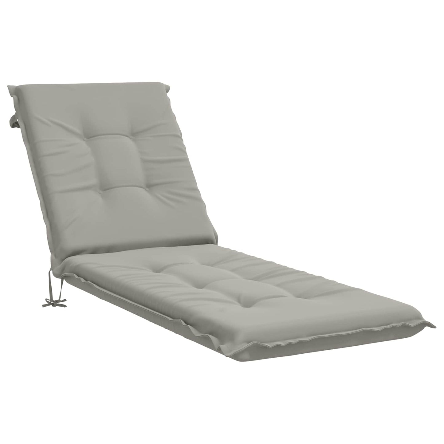 vidaXL Sunlounger Cushion GEMERT 100% Polyester Grey 190 x 50 x 9 cm