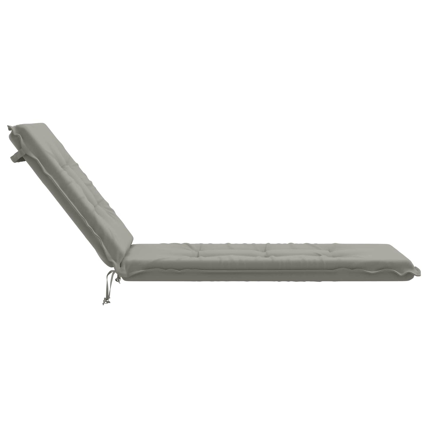 vidaXL Sunlounger Cushion GEMERT 100% Polyester Grey 190 x 50 x 9 cm