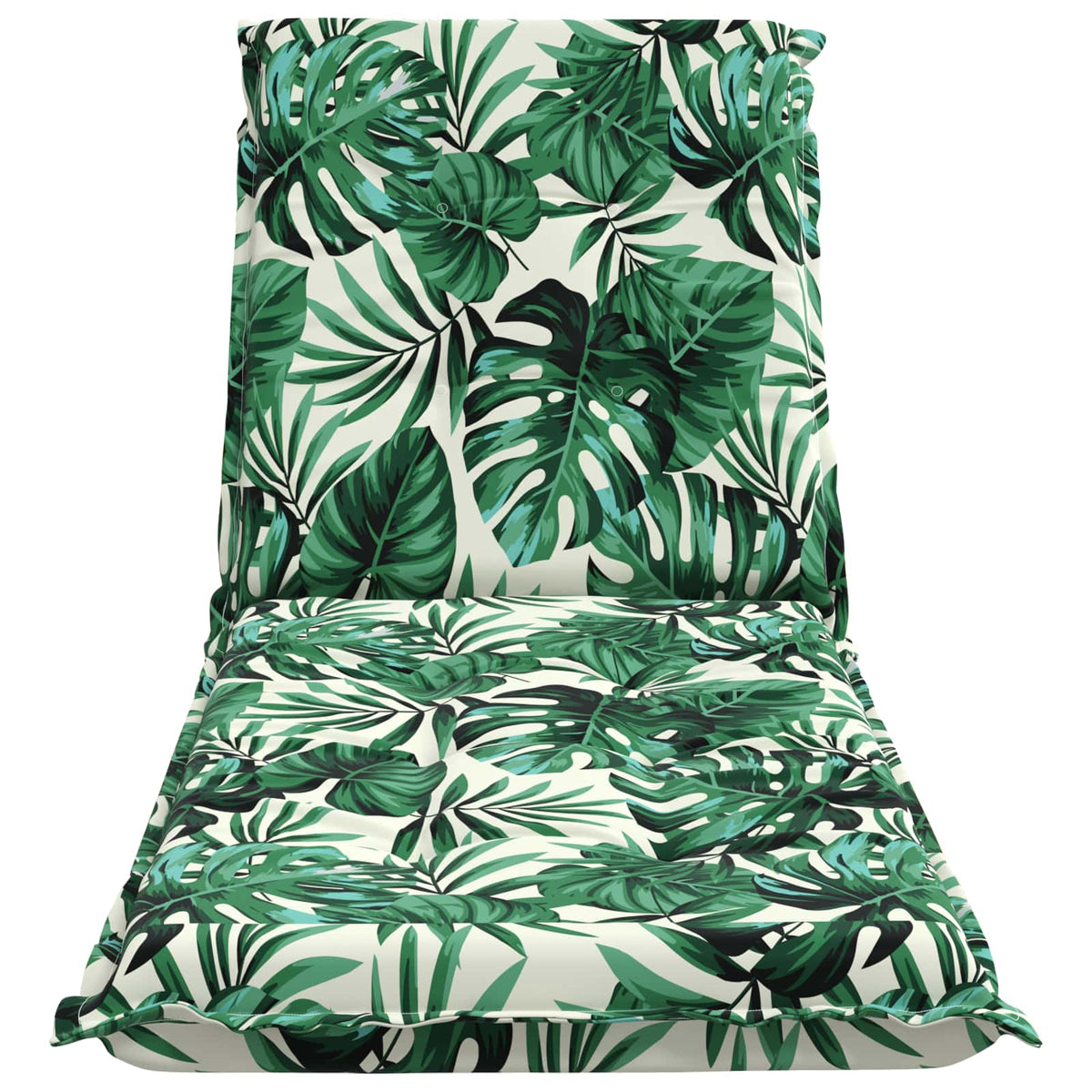 vidaXL Sunlounger Cushion GEMERT 100% Polyester Leaf Pattern