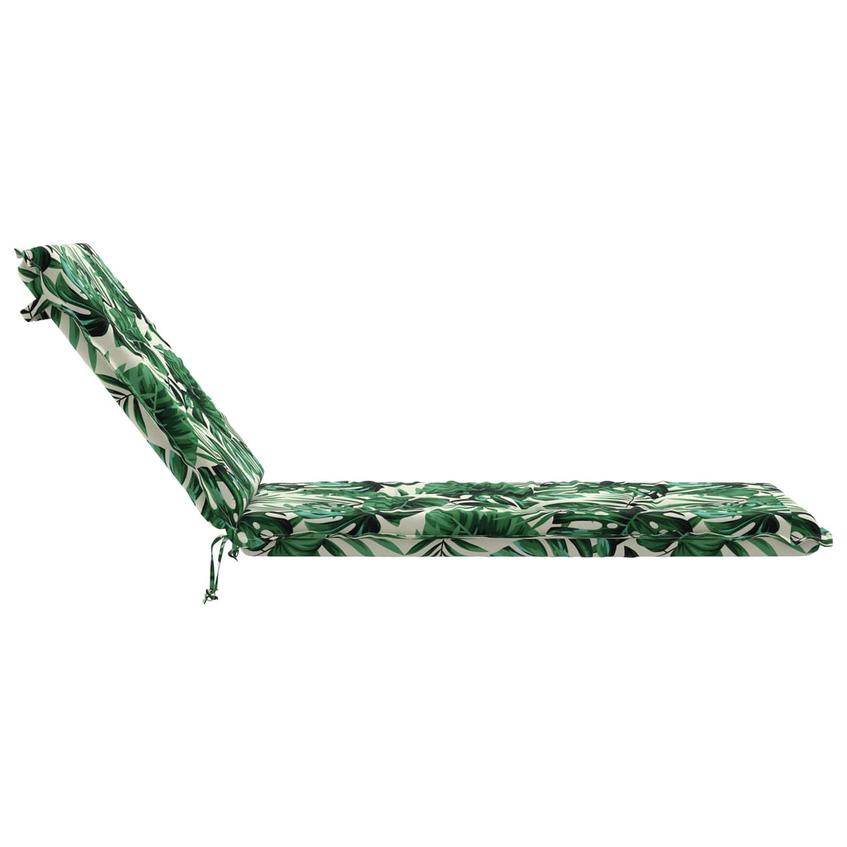 vidaXL Sunlounger Cushion GEMERT 100% Polyester Leaf Pattern